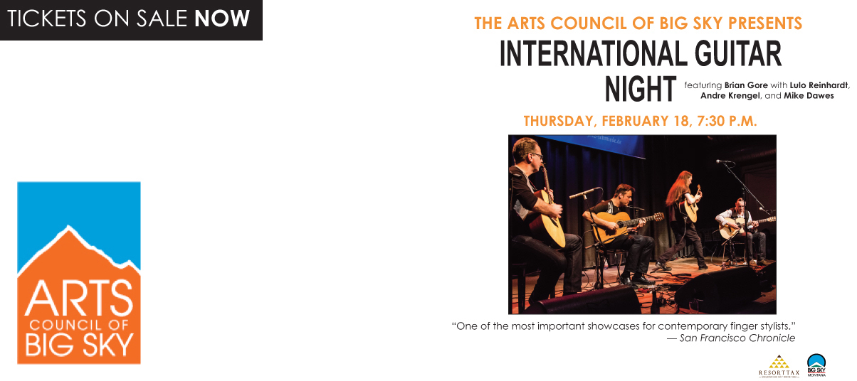 The Arts Council of Big Sky presents International Guitar Night