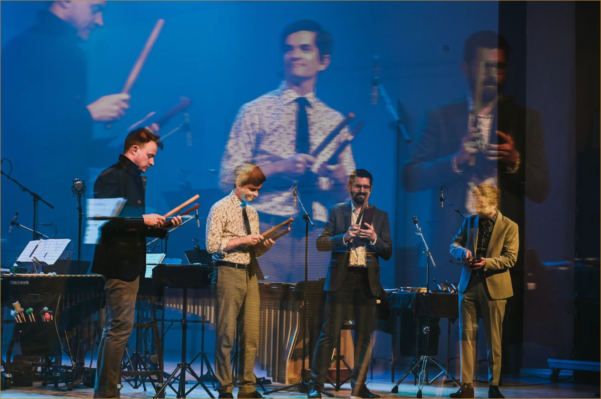 Third Coast Percussion on stage for The Sound of Philip Glass, Reimagined